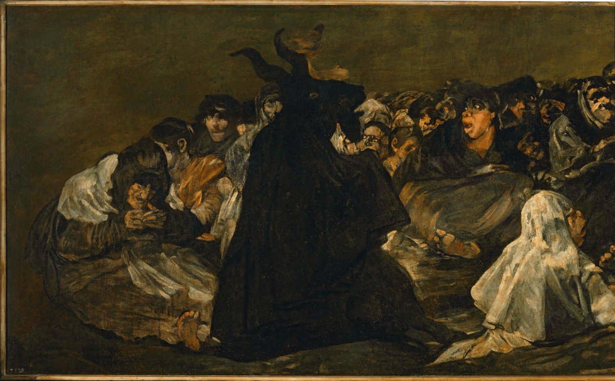 Sabat czarownic ... (obraz na płótnie) autorstwa Francisco Jose de Goya y Lucientes