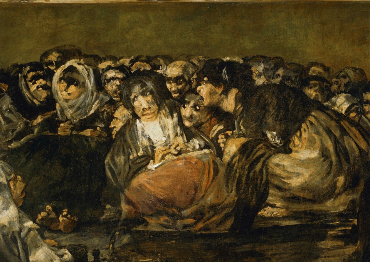 Sabat czarownic ... (obraz na płótnie) autorstwa Francisco Jose de Goya y Lucientes