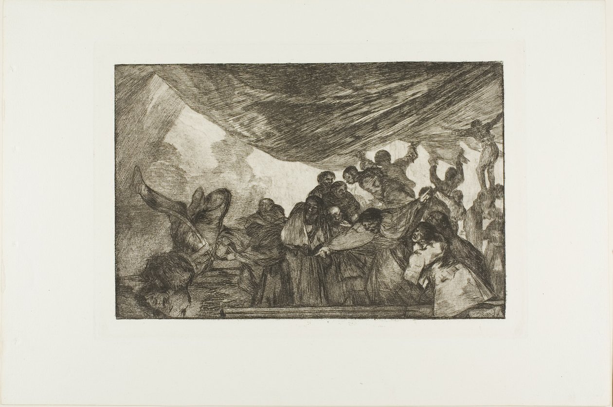 Nie polecając się ani Bogu, ani diabłu, płyta 15 z Los Proverbios autorstwa Francisco Jose de Goya y Lucientes