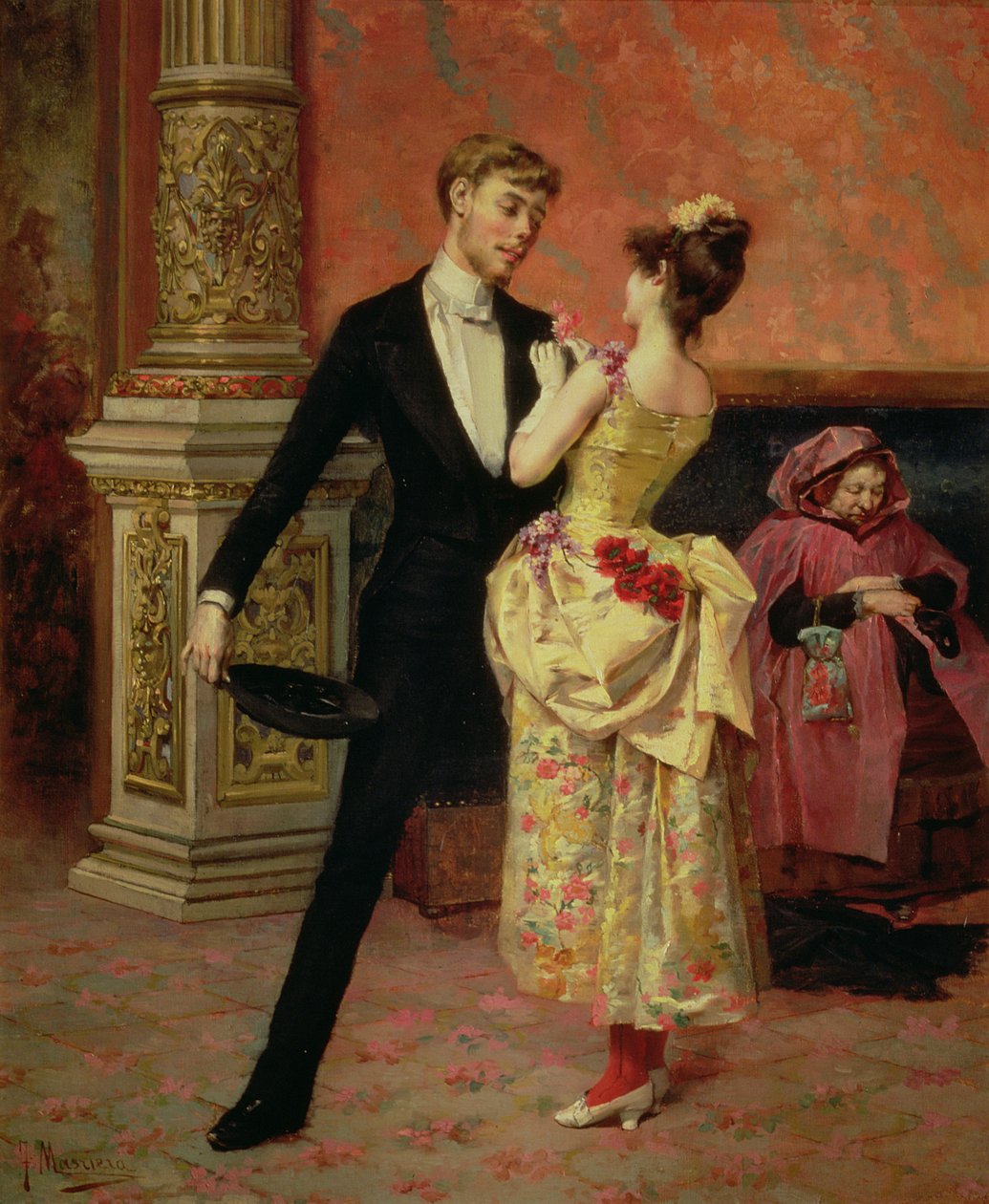 Foyer Teatru Liceum (olej na płótnie) autorstwa Francisco Masriera y Manovens