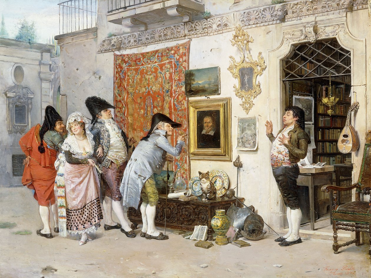 Antykwariusz; Antykwariusz, 1872 autorstwa Francisco Peralta del Campo