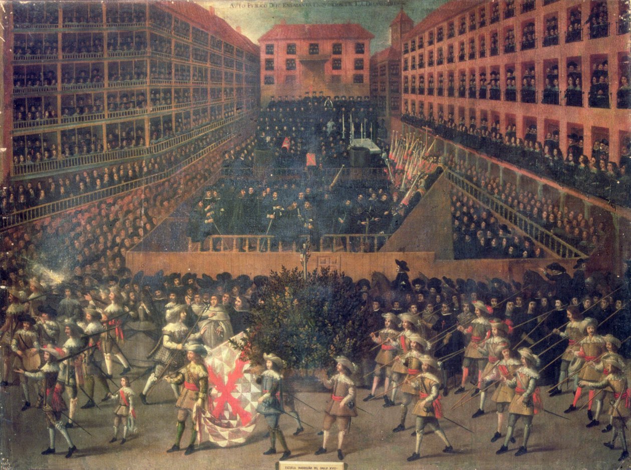 Auto de Fé w 1656 (olej na płótnie) autorstwa Francisco Rizi