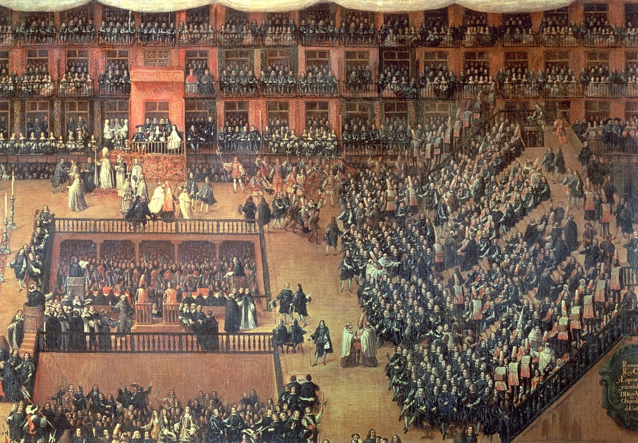 Auto de Fe na Plaza Mayor, Madryt, 30 czerwca 1680 (więcej) autorstwa Francisco Rizi