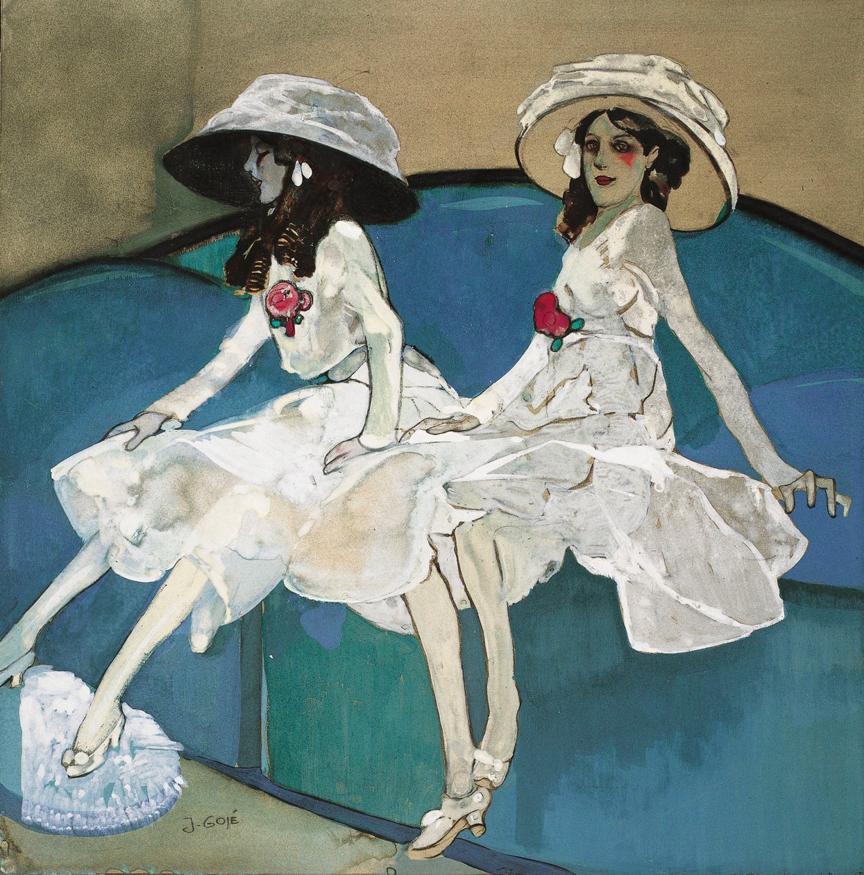 Deux soeurs - Dwie siostry - Obraz Xaviera Gose