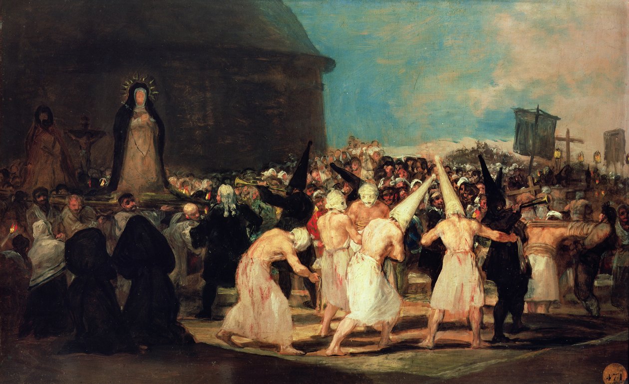 Procesja biczowników autorstwa Francisco de Goya