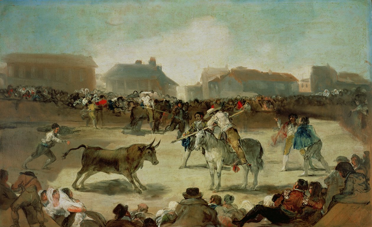 Wiejska walka byków autorstwa Francisco de Goya