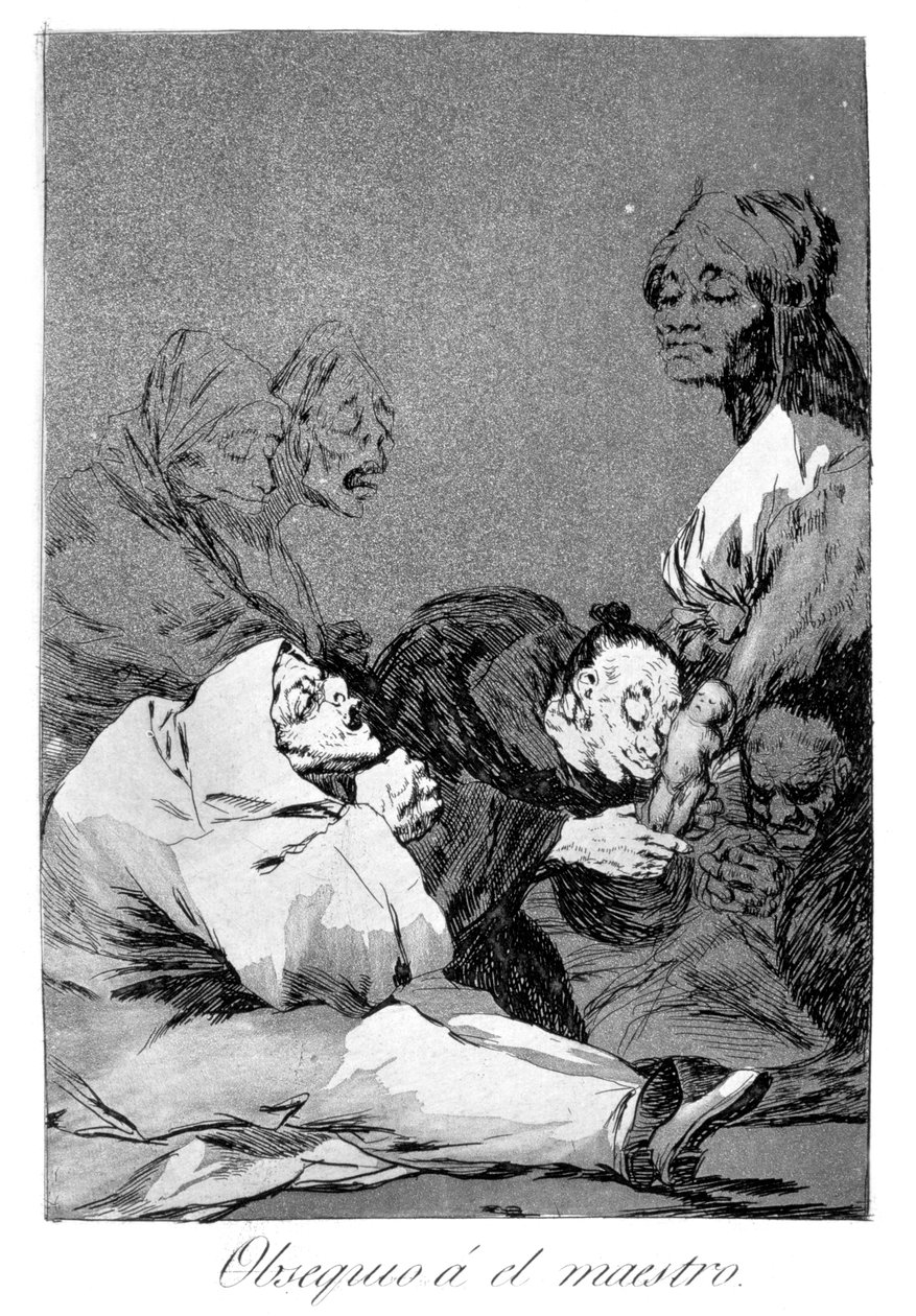 Prezent dla mistrza, 1799 autorstwa Francisco de Goya