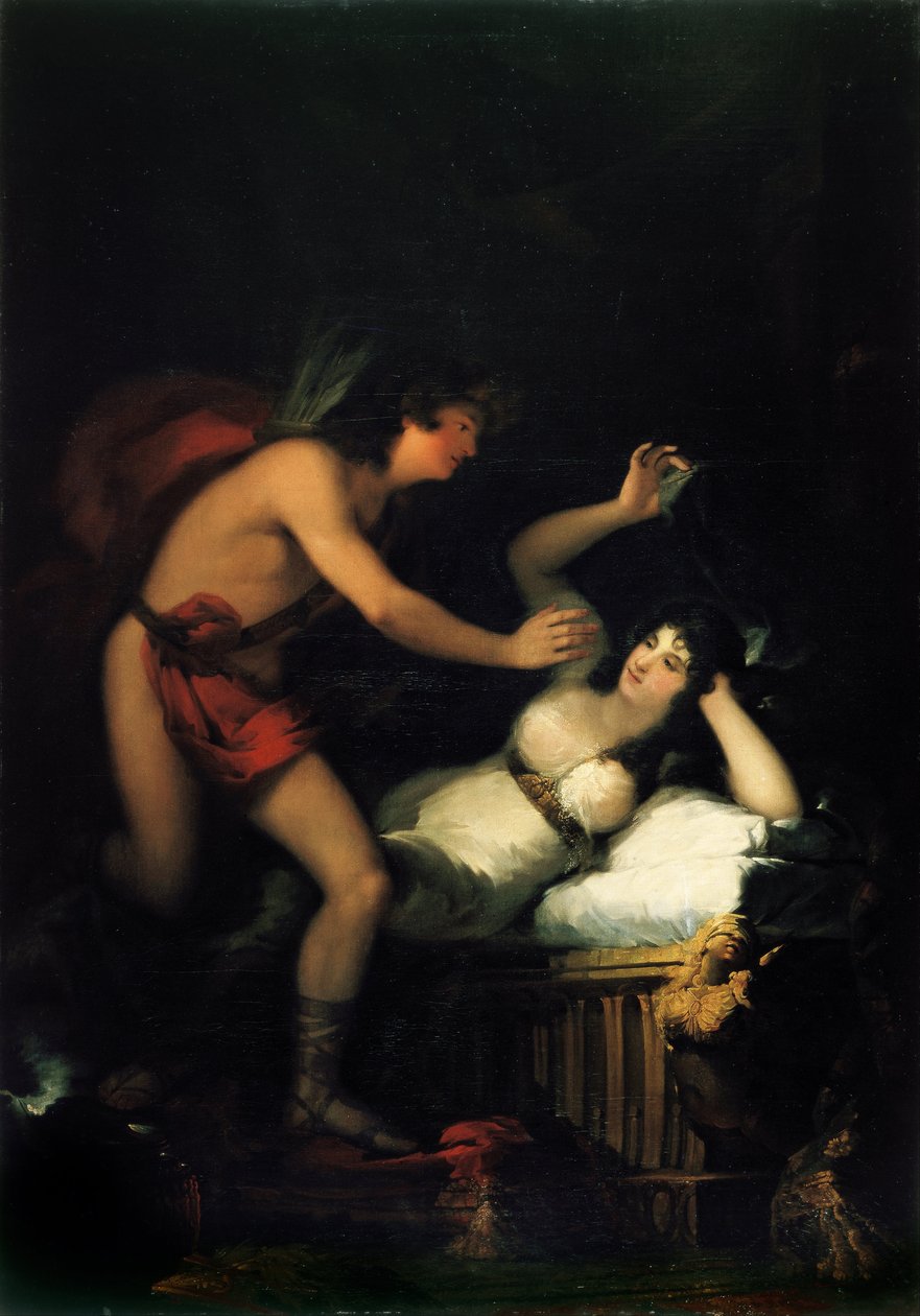 Alegoria Miłości Kupidyn i Psyche autorstwa Francisco de Goya