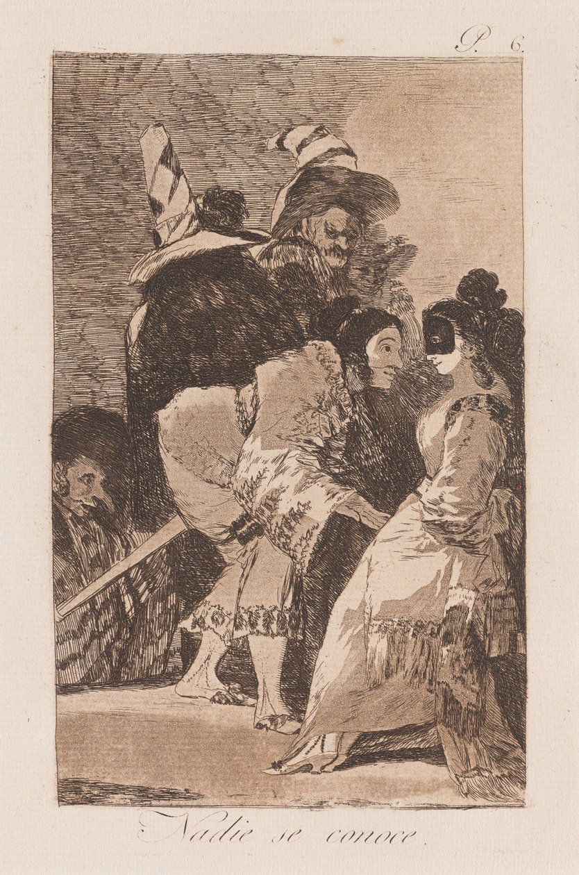 Pozory są zwodnicze, późny 18-wczesny XIX wiek (druk) autorstwa Francisco de Goya