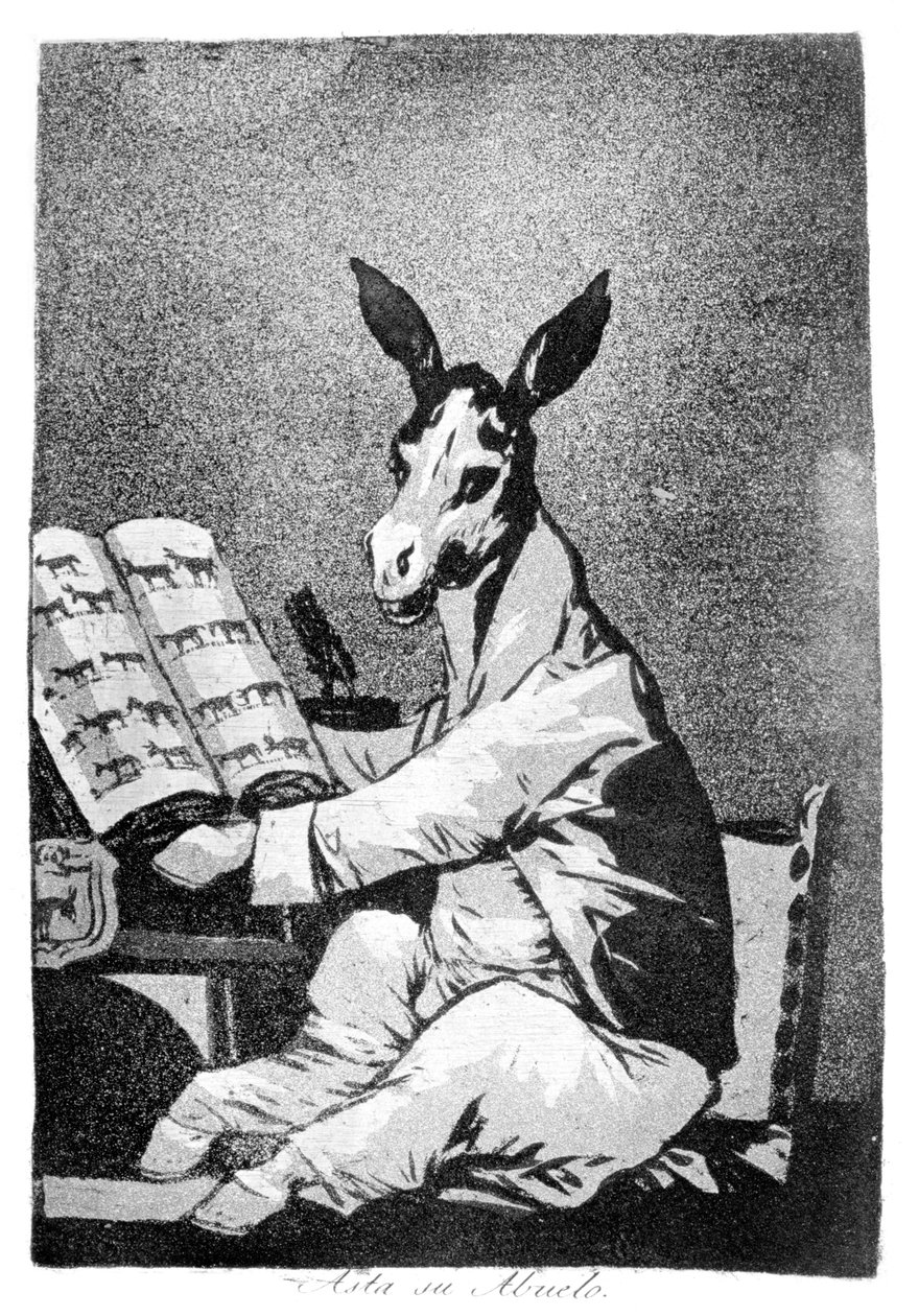 Już w czasach jego dziadka, 1799 autorstwa Francisco de Goya