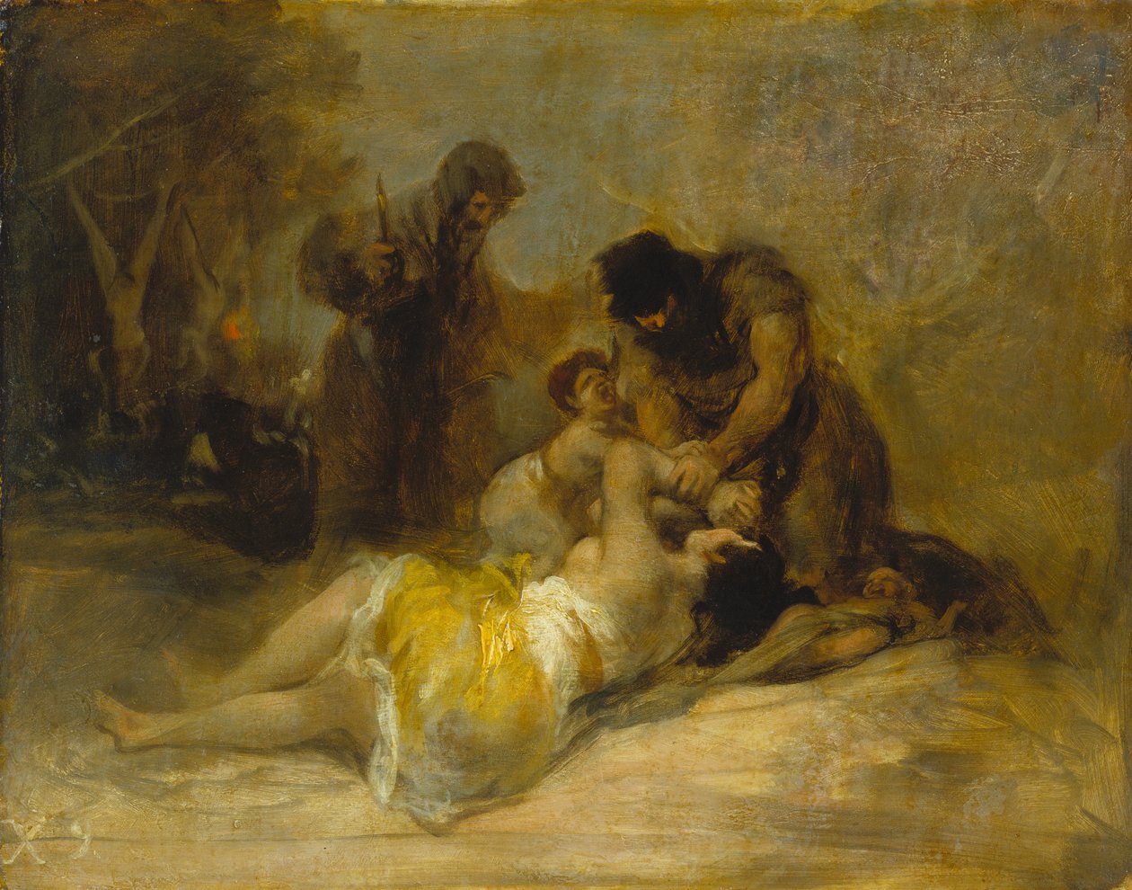 Napad na kobietę autorstwa Francisco de Goya