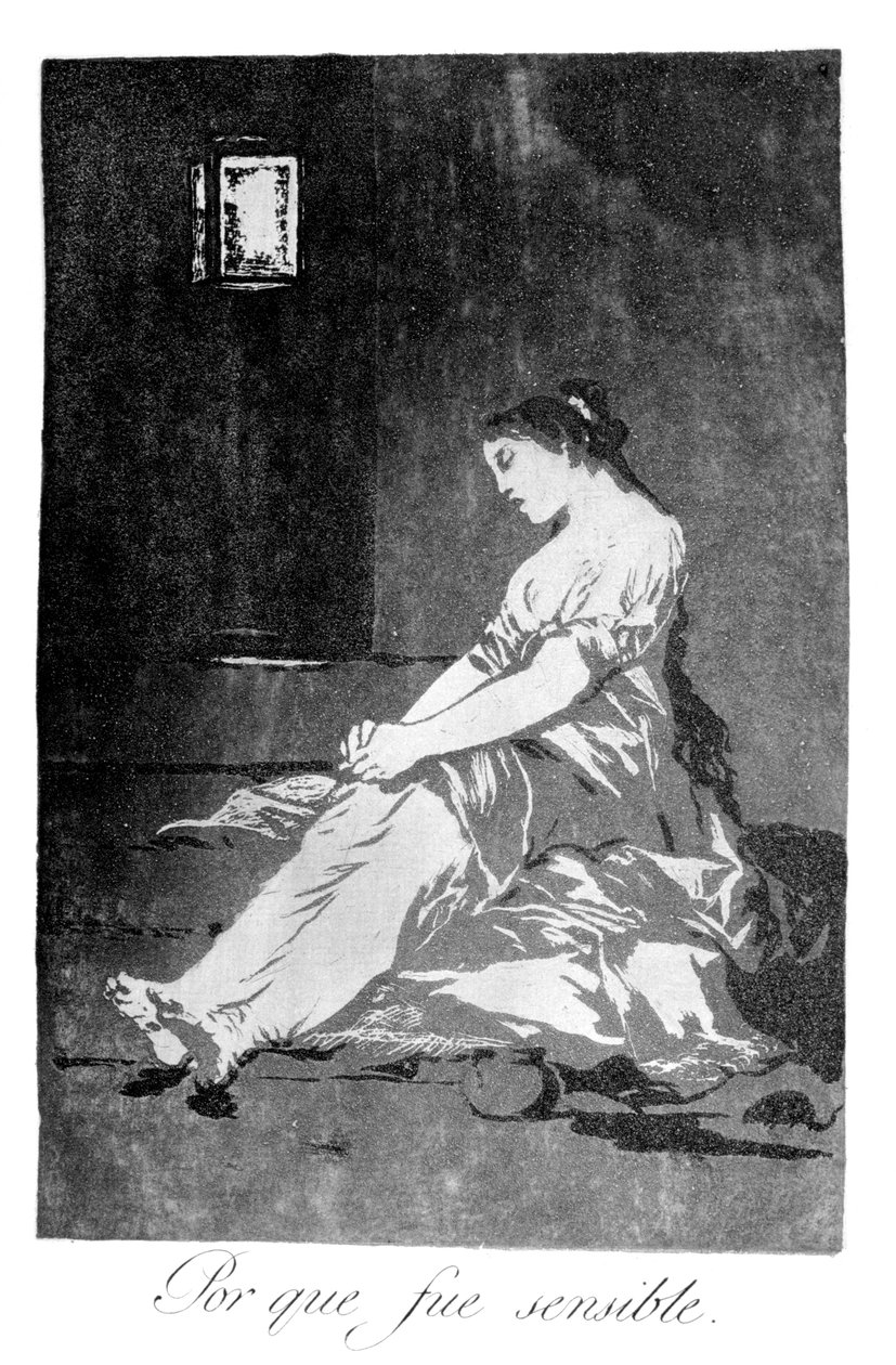 Ponieważ była podatna, 1799 autorstwa Francisco de Goya