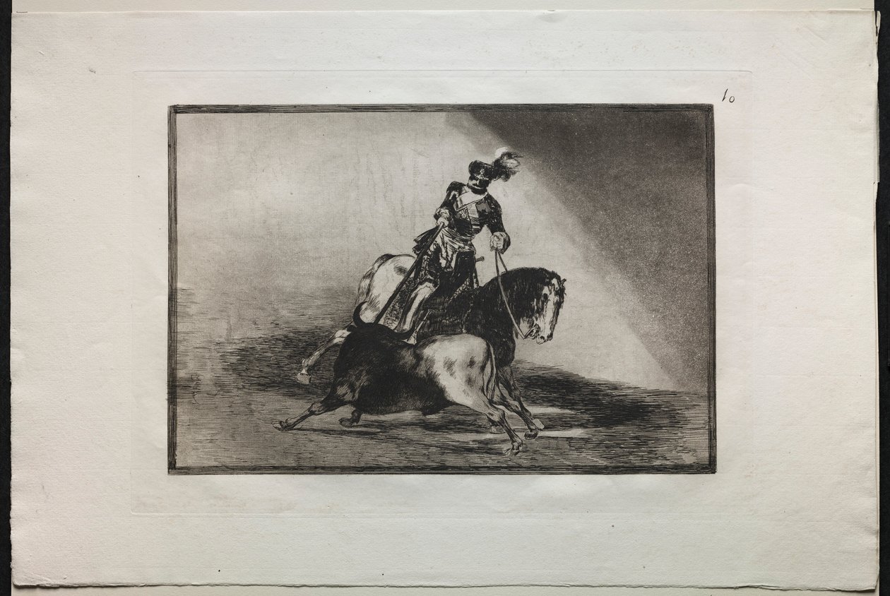 Walki byków: Karol V przebija byka, 1876 r. autorstwa Francisco de Goya