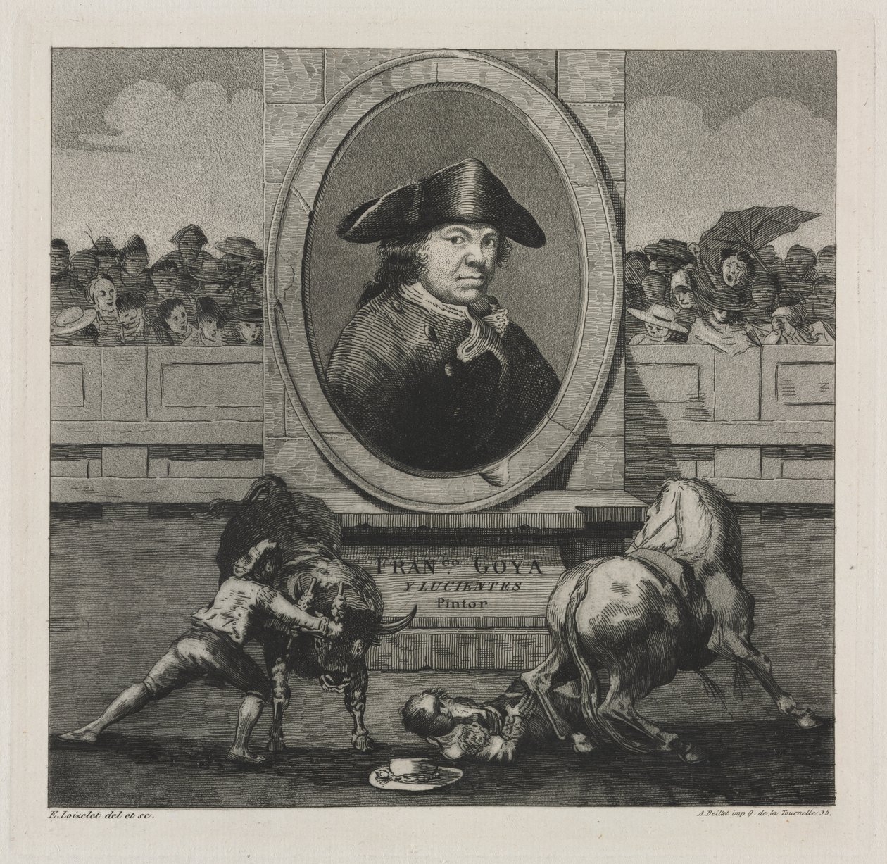 Walki byków: Frontyspis autorstwa Francisco de Goya