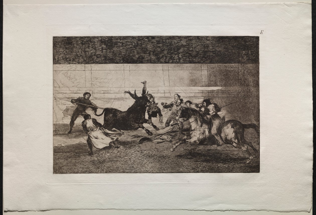 Walki byków: Śmierć Pepe Illo 2. skład, 1876. autorstwa Francisco de Goya