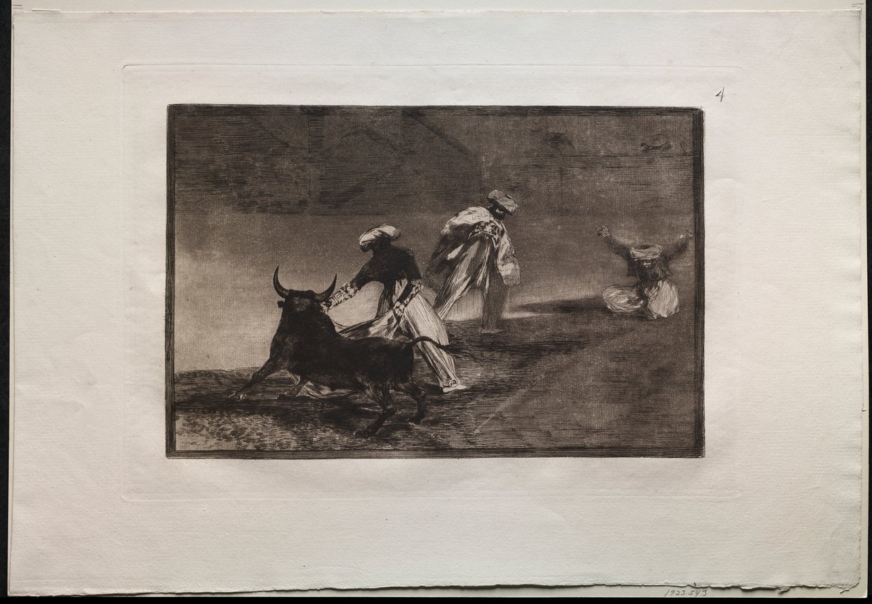 Walki byków: grają innego z Peleryną w Ogrodzeniu autorstwa Francisco de Goya