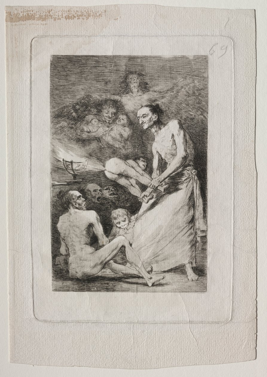 Caprichos: Cios autorstwa Francisco de Goya