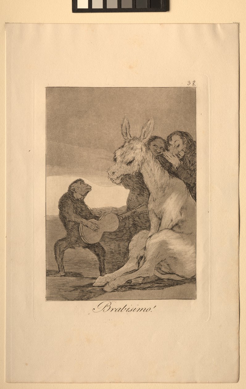 Kaprysy: Brawo!. autorstwa Francisco de Goya