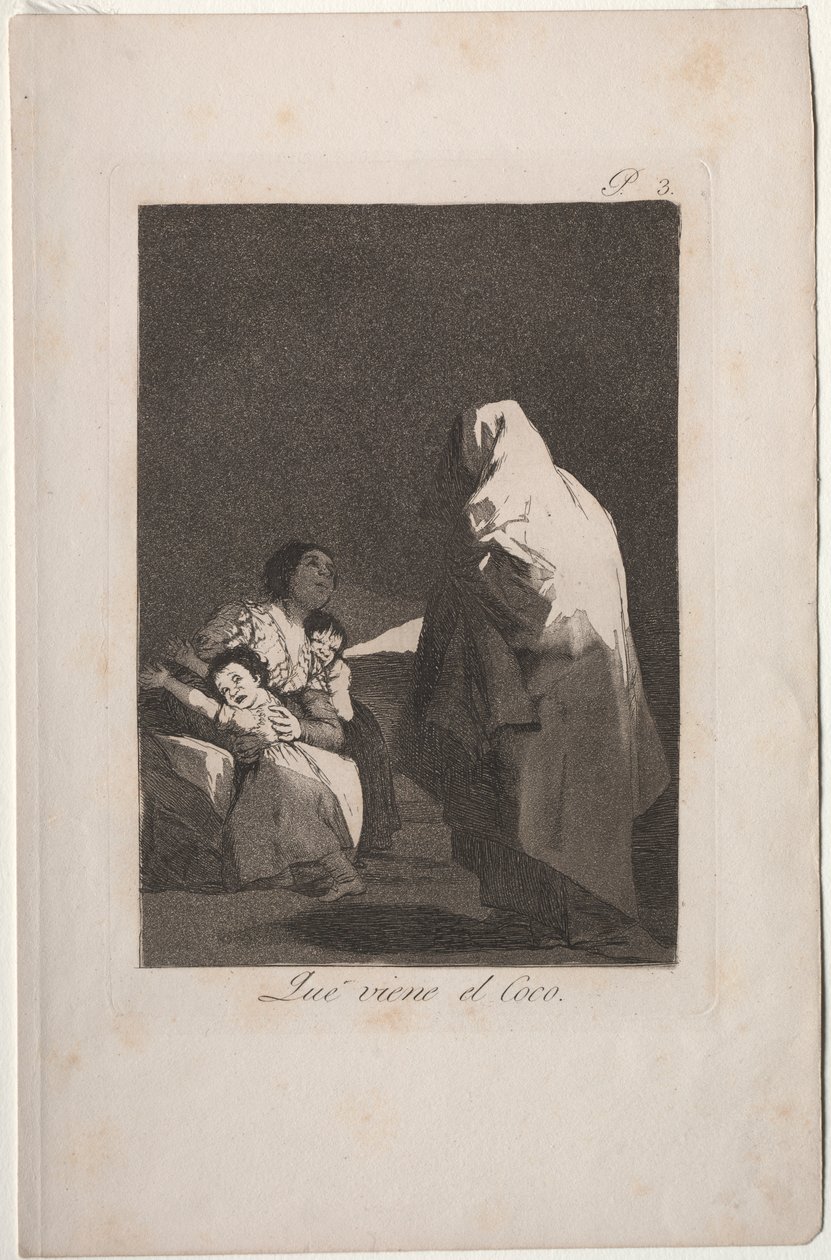 Caprichos: Tu przychodzi Bógan autorstwa Francisco de Goya