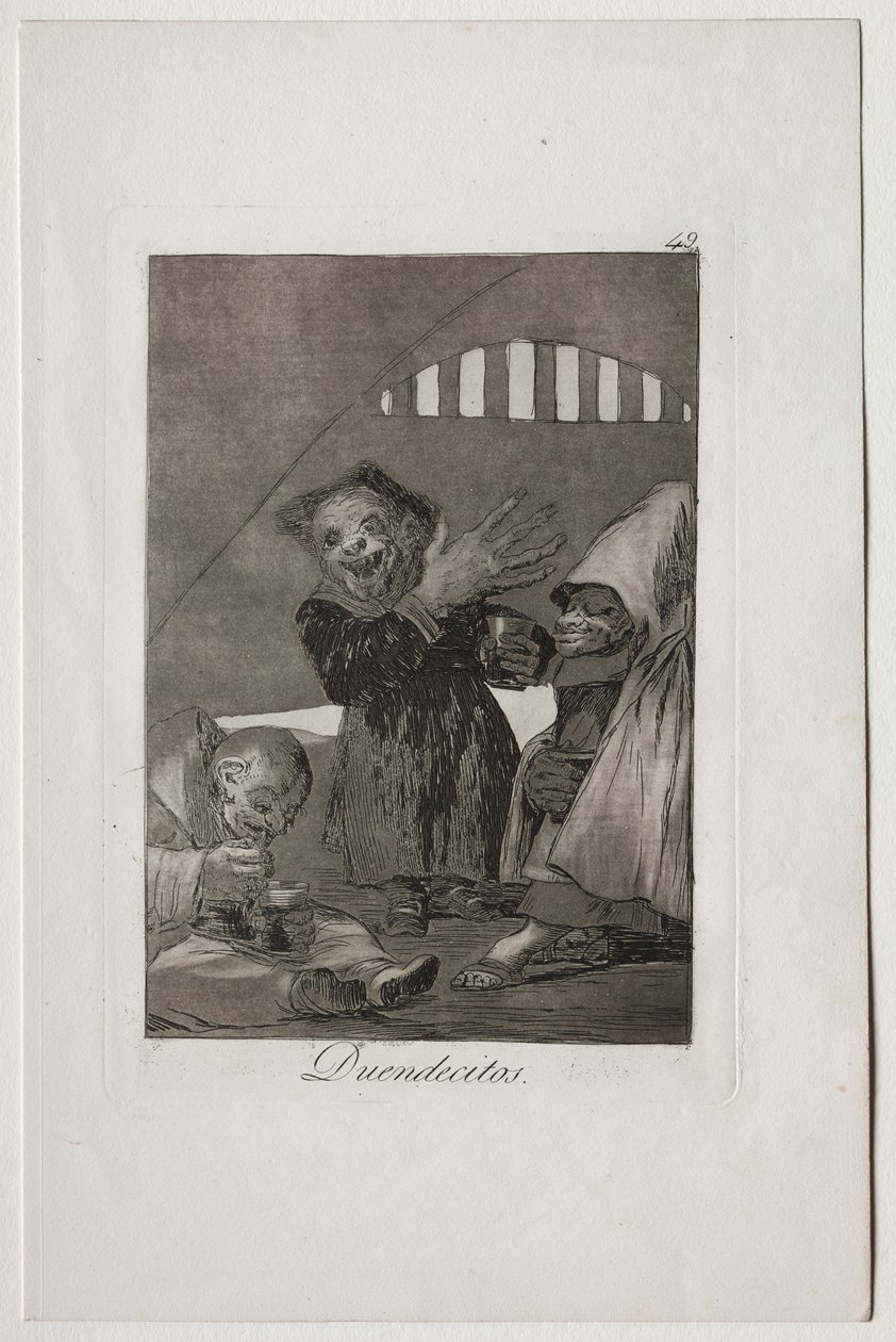 Caprichos: Hobgoliny autorstwa Francisco de Goya