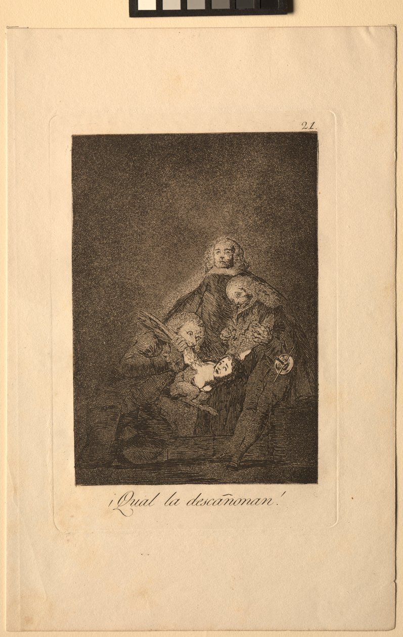 Caprichos: Jak ją zrywają!. autorstwa Francisco de Goya