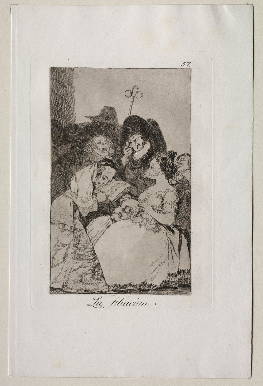 Caprichos: Filiacja autorstwa Francisco de Goya