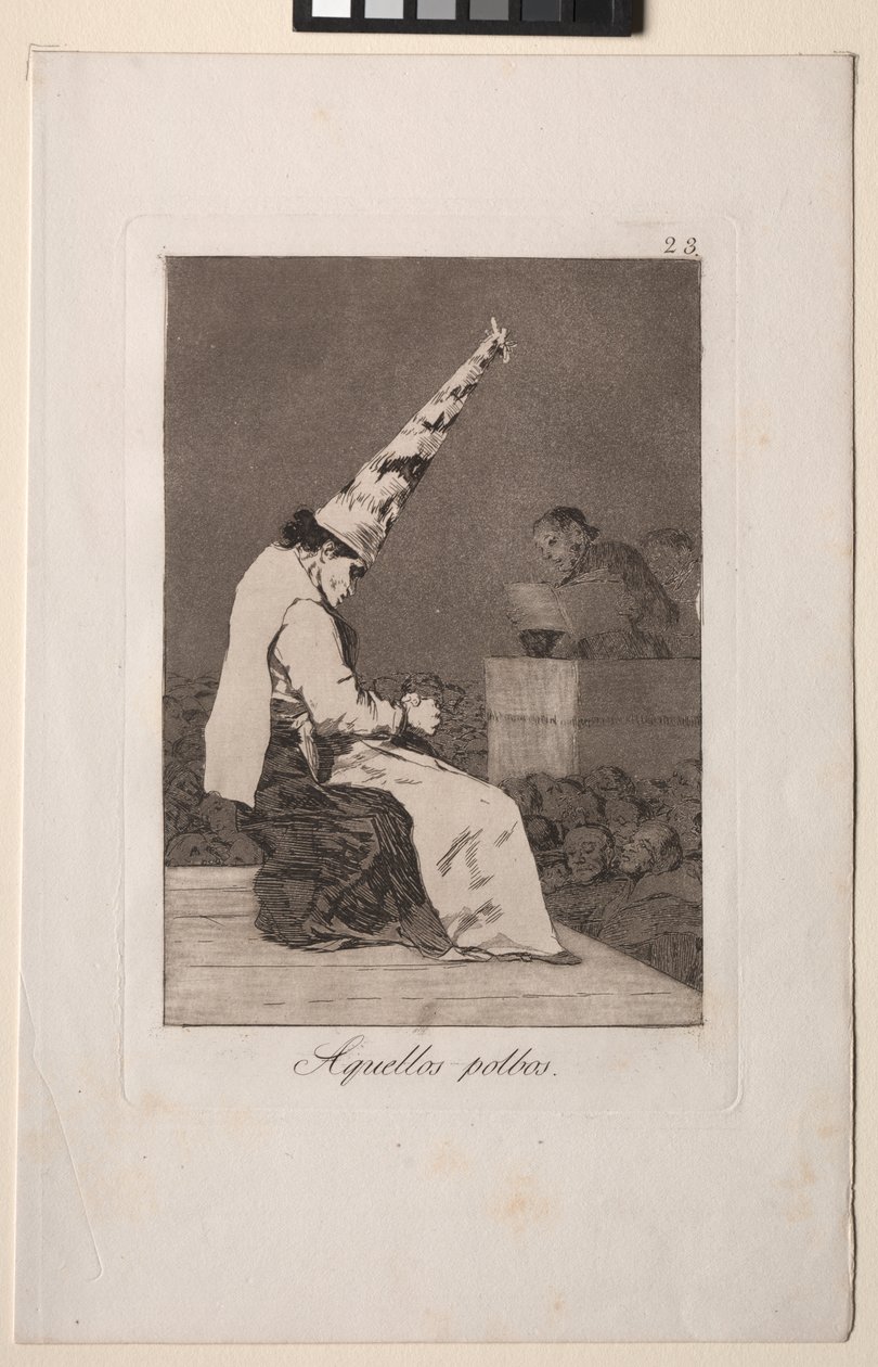 Caprichos: te drobinki kurzu autorstwa Francisco de Goya