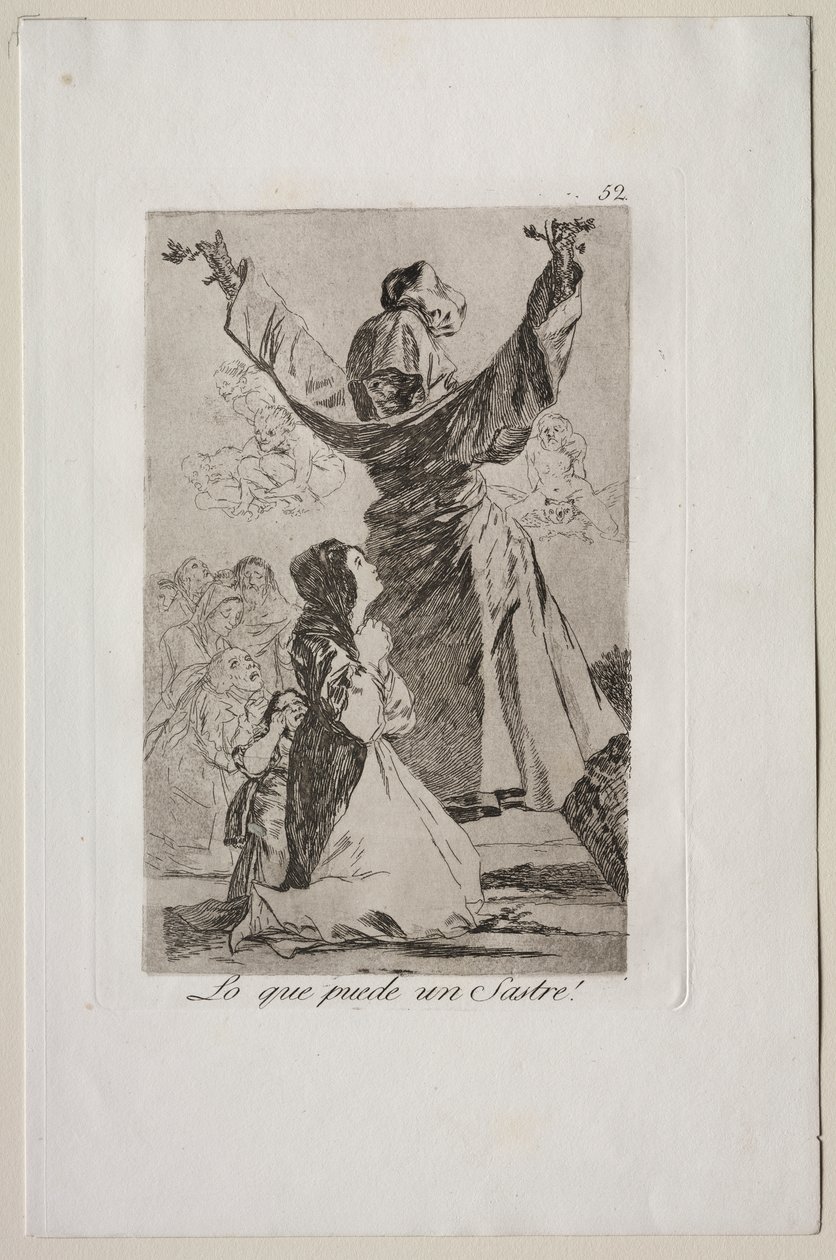Caprichos: co może zrobić krawiec! autorstwa Francisco de Goya