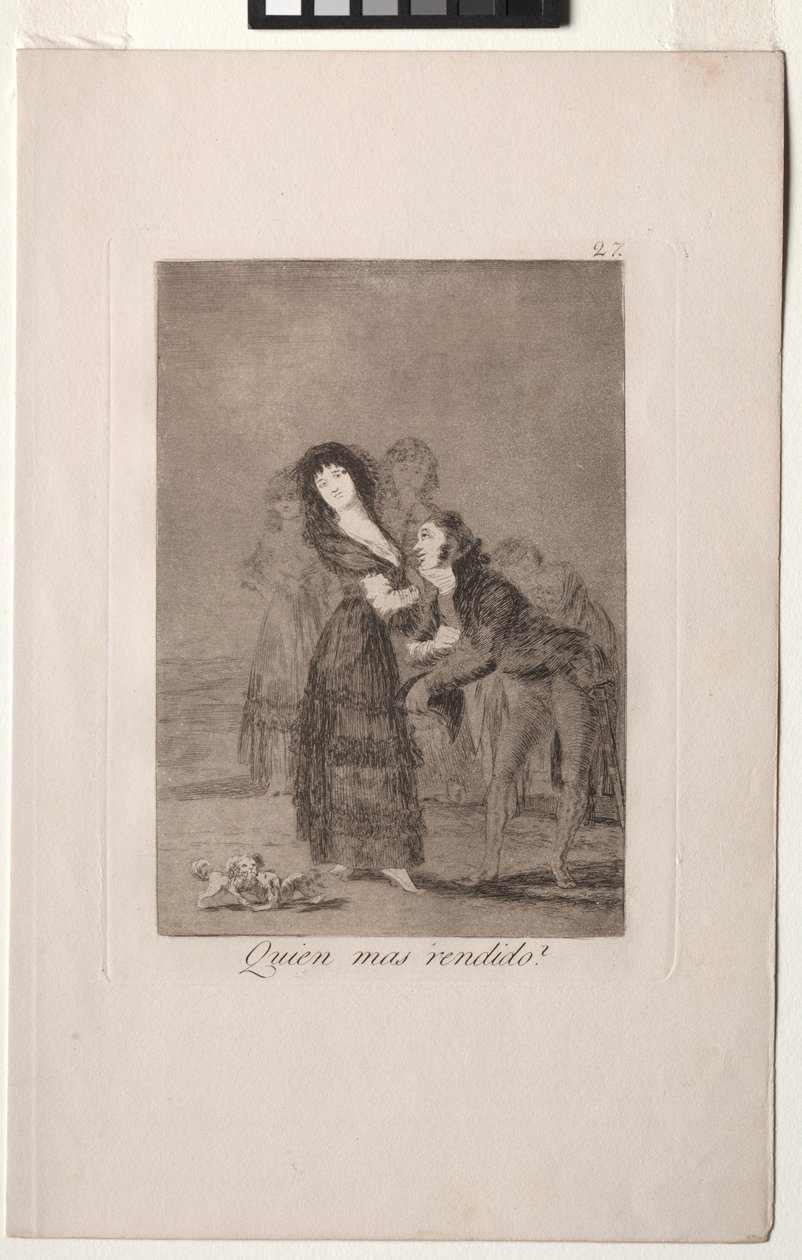 Caprichos: Który z nich jest bardziej pokonany? autorstwa Francisco de Goya