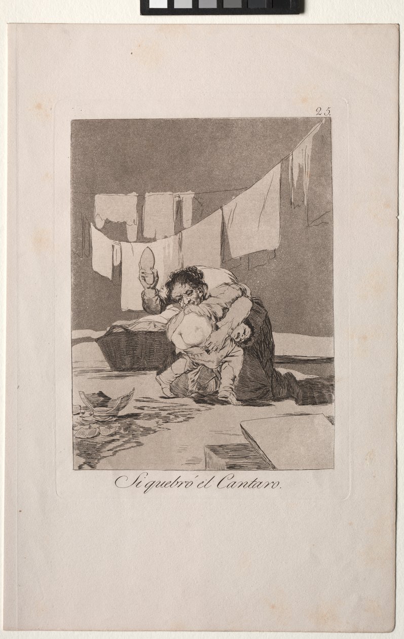Caprichos: Tak, zepsuł garnek. autorstwa Francisco de Goya