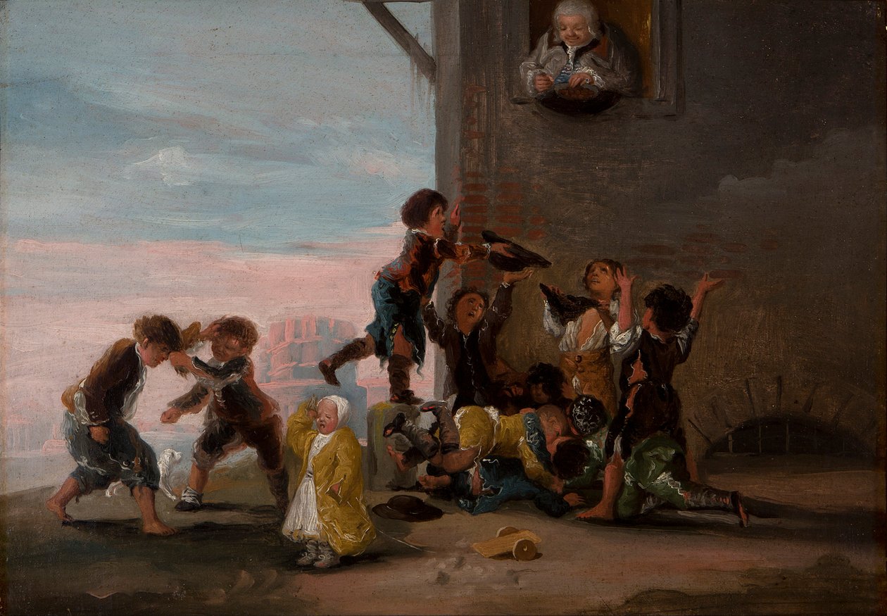 Dzieci walczą o kasztany Dzieci walczą o kasztany, 1786. autorstwa Francisco de Goya