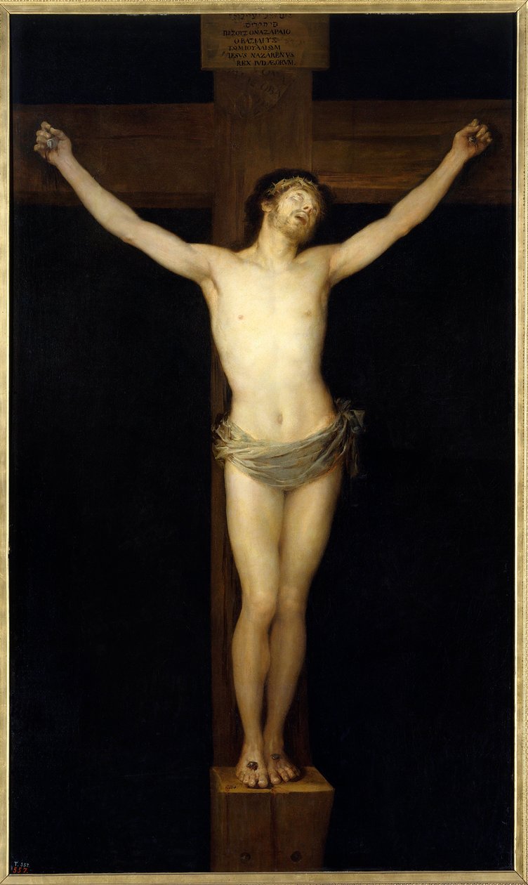 Chrystus krzyżuje Malarstwo Francisco de Goya (1746-1828) XIX-wieczne słońce. 2,55 x 1,54 m Madryt. Musee Du Prado - Chrystus Ukrzyżowany. Obraz Francisco de Goya y Lucientes (1746-1828) autorstwa Francisco de Goya