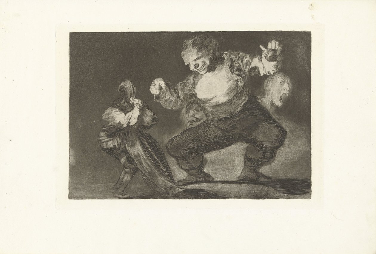 przez dwaas Bobalicon Nonsens (De dwaasheden) (tytuł serii) Przysłowia (De spreekwoorden) (tytuł serii) autorstwa Francisco de Goya