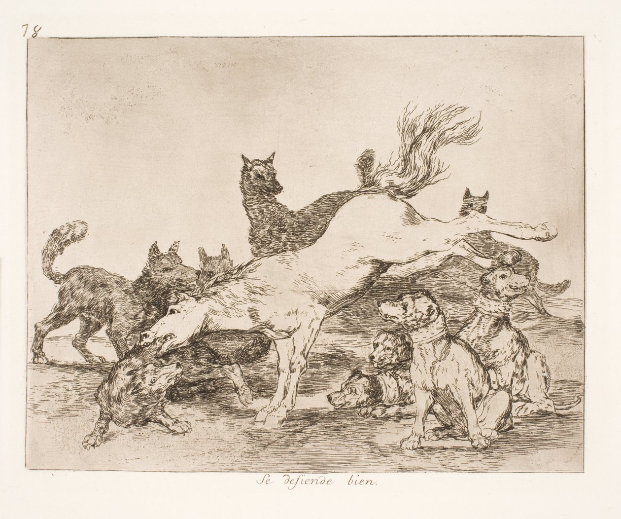 Dobrze się bronią (78) autorstwa Francisco de Goya