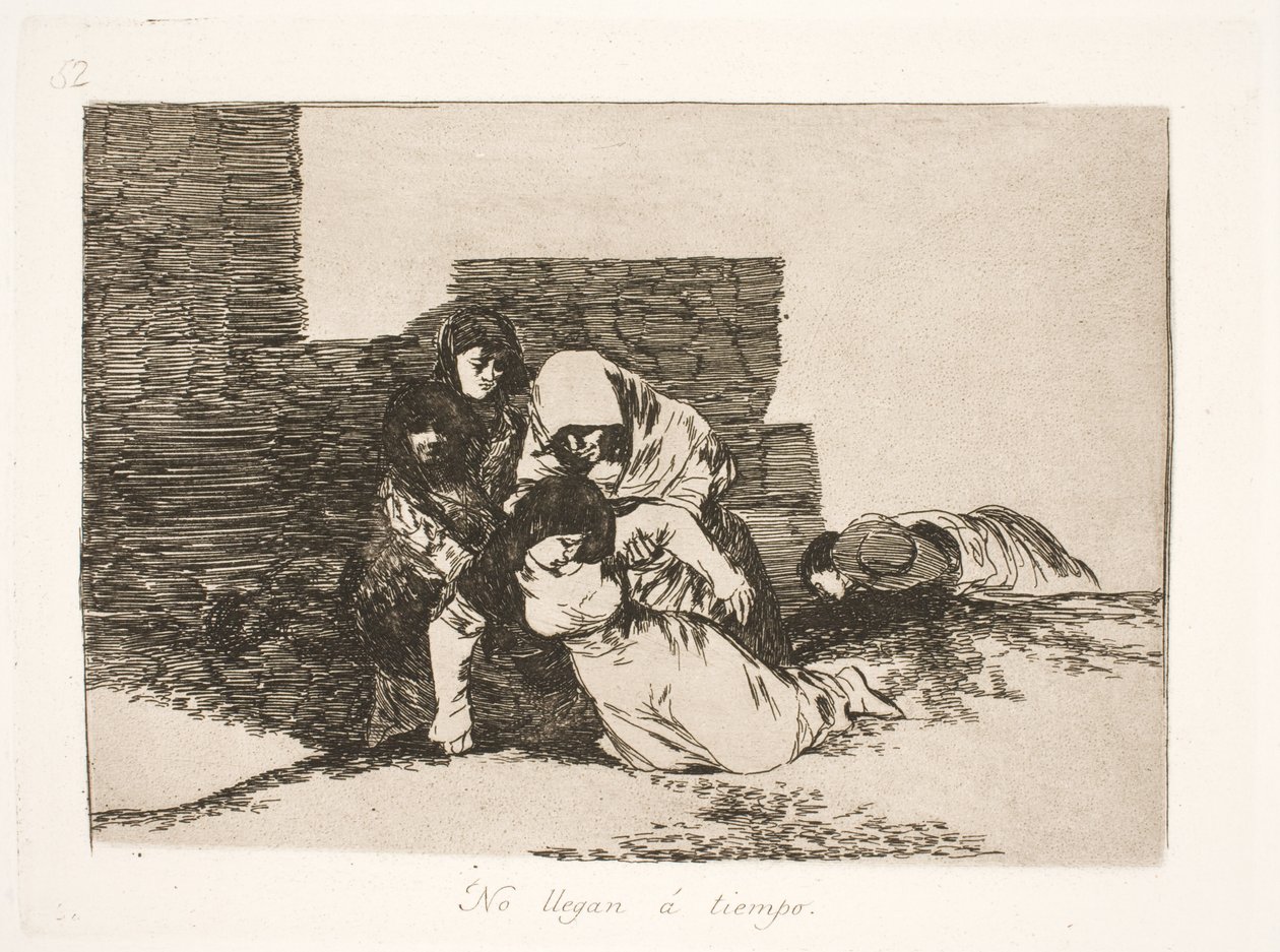 Przyszli za późno (52) autorstwa Francisco de Goya