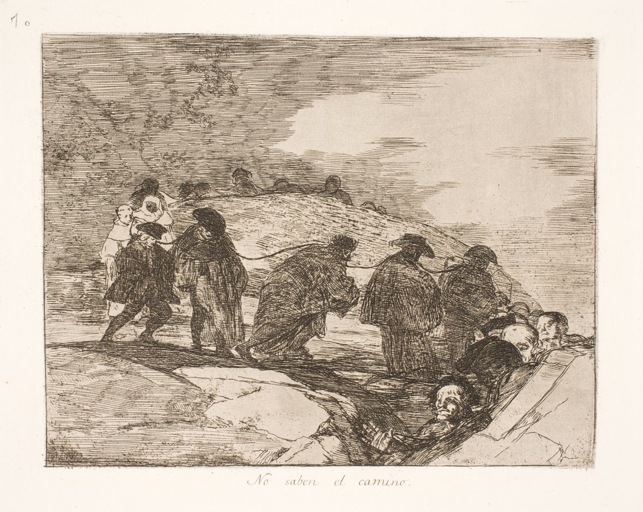 Nie wiedzą gdzie (70) autorstwa Francisco de Goya