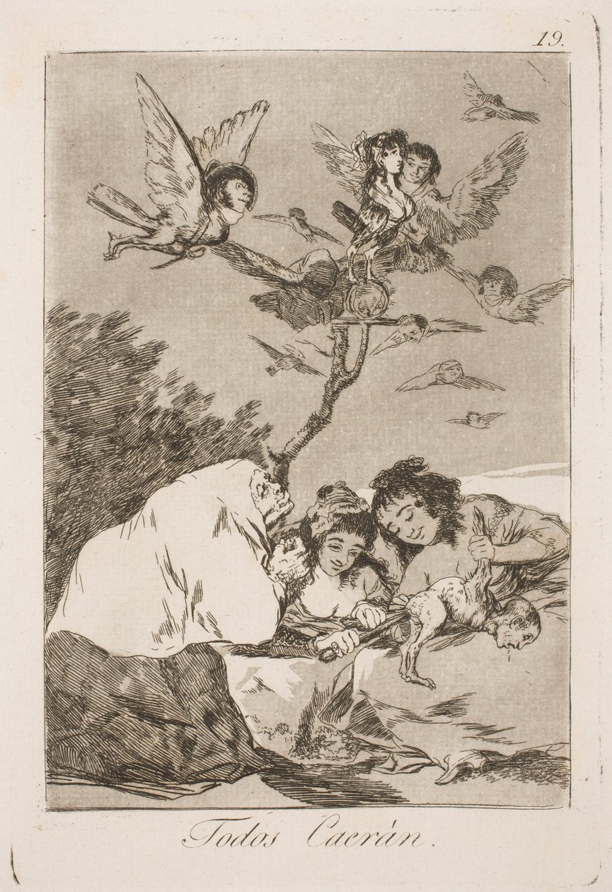 Wszyscy upadną autorstwa Francisco de Goya