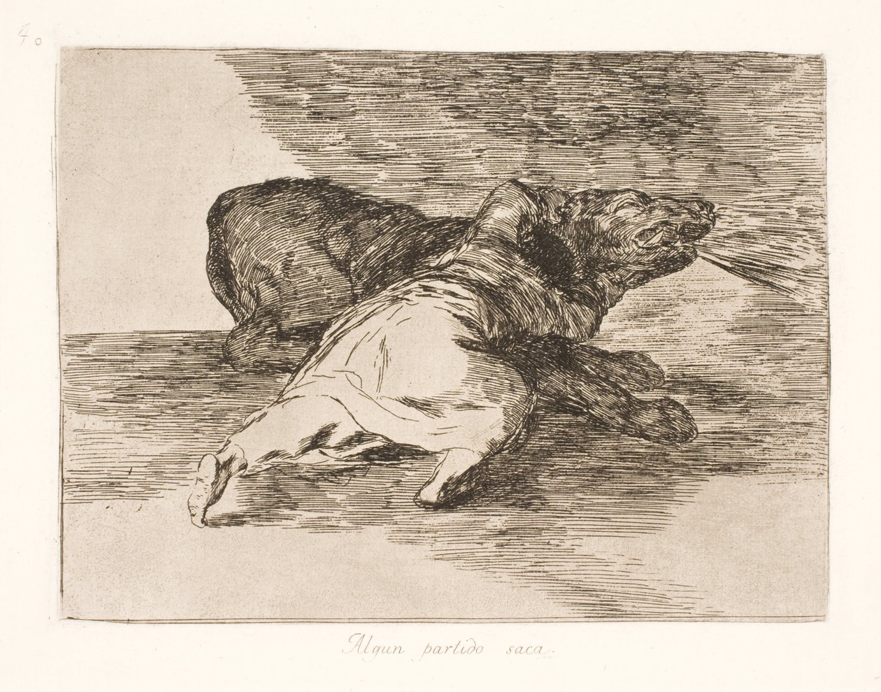 Coś z tego wyciąga! (40) autorstwa Francisco de Goya
