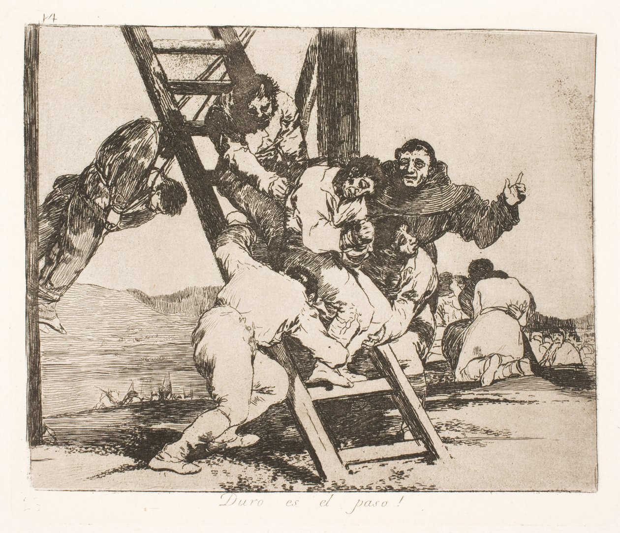 Trudna droga (14) autorstwa Francisco de Goya