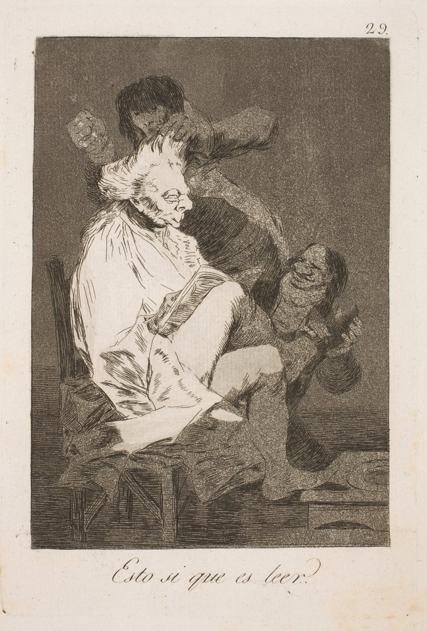 Nazywa się to czytaniem autorstwa Francisco de Goya