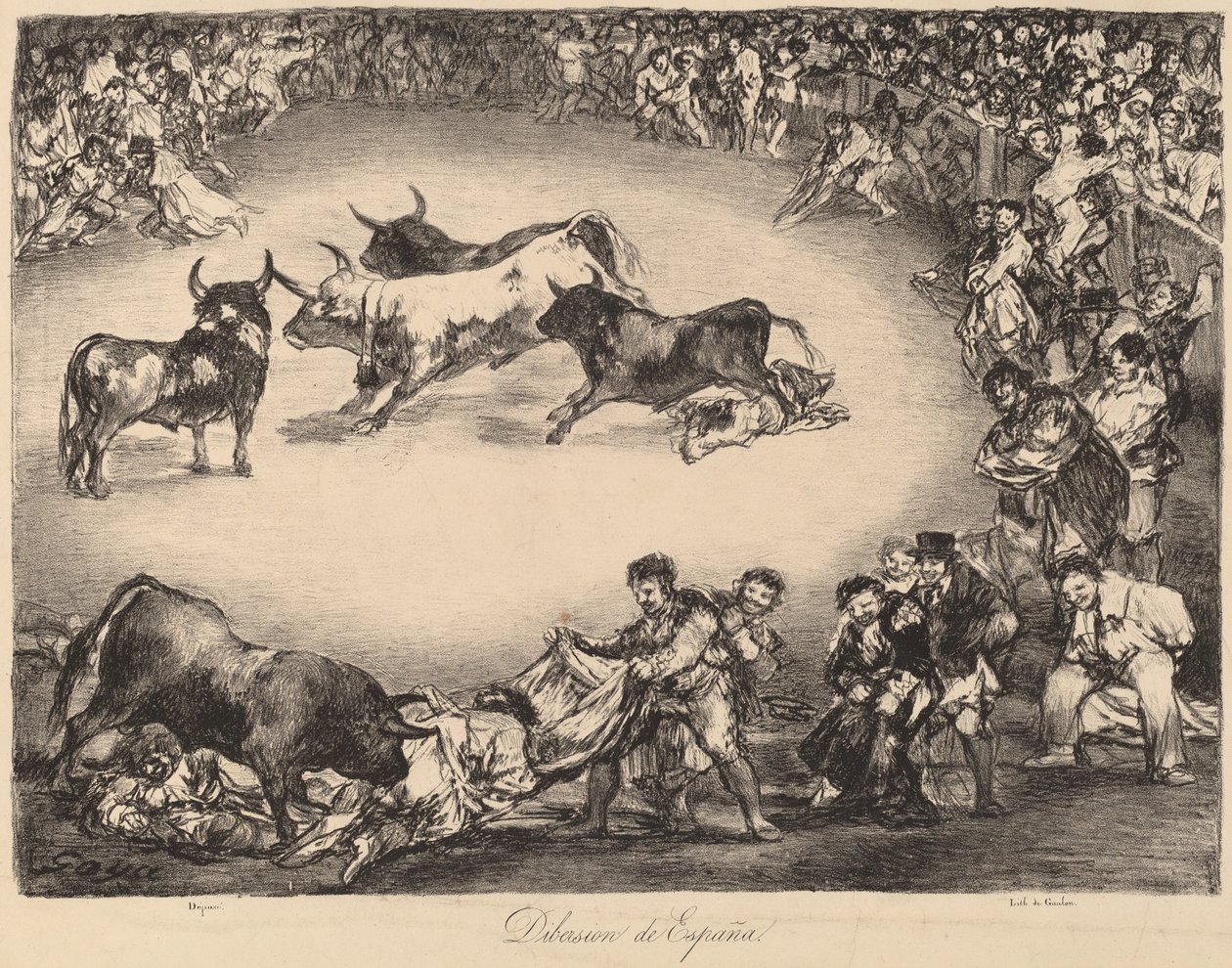 Dibersion de España (hiszpańska rozrywka) autorstwa Francisco de Goya
