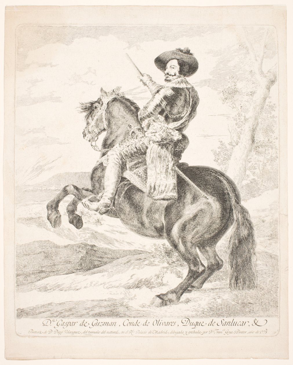 Don Gaspar de Guzman, hrabia Olivares autorstwa Francisco de Goya