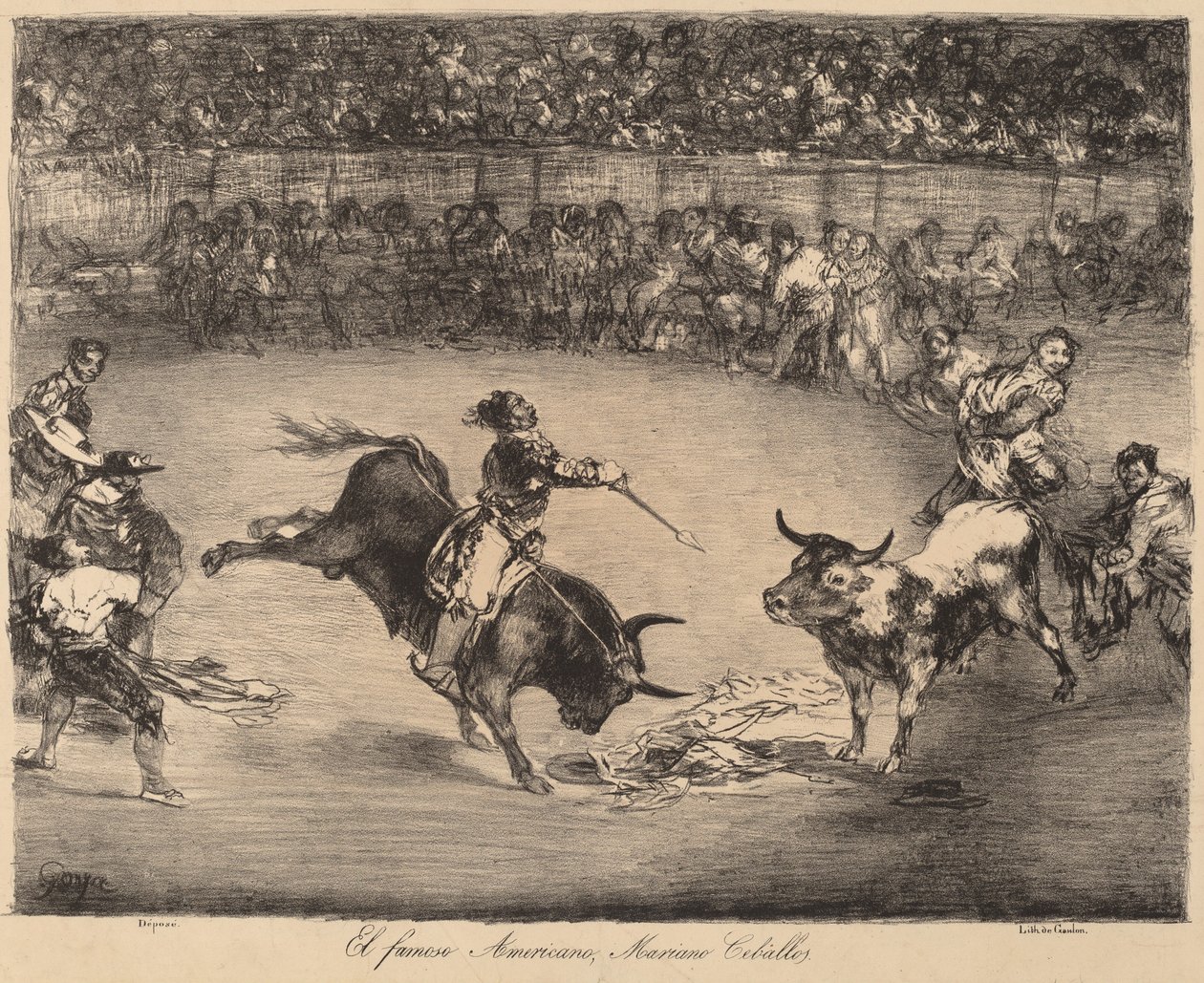 Słynny Amerykanin, Mariano Ceballos (Słynny Amerykanin, Mariano Ceballos) autorstwa Francisco de Goya