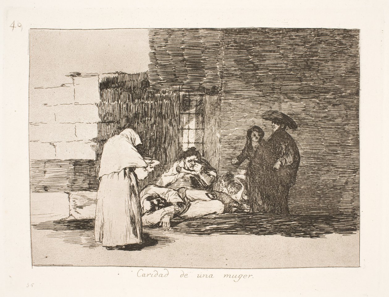 Miłosierdzie kobiety (49) autorstwa Francisco de Goya