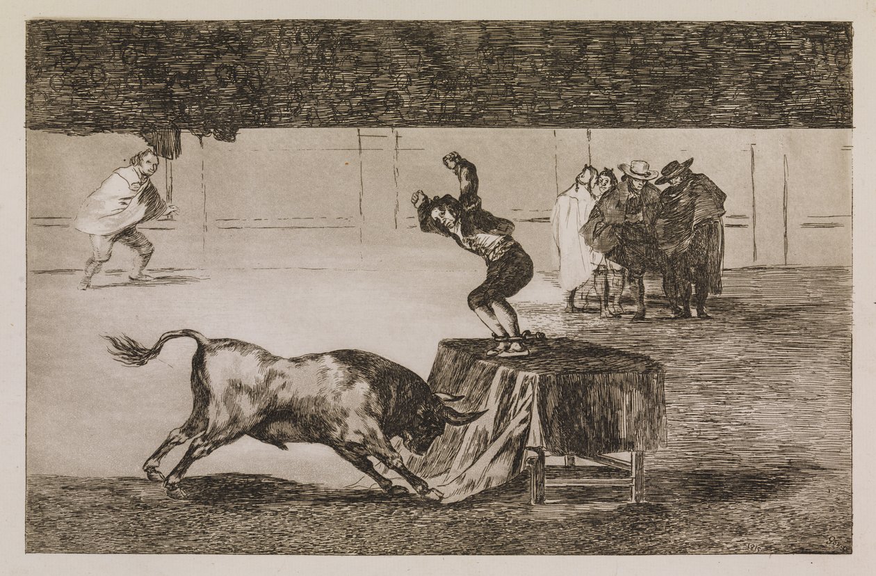 Kolejny szalony akt na tej samej arenie autorstwa Francisco de Goya