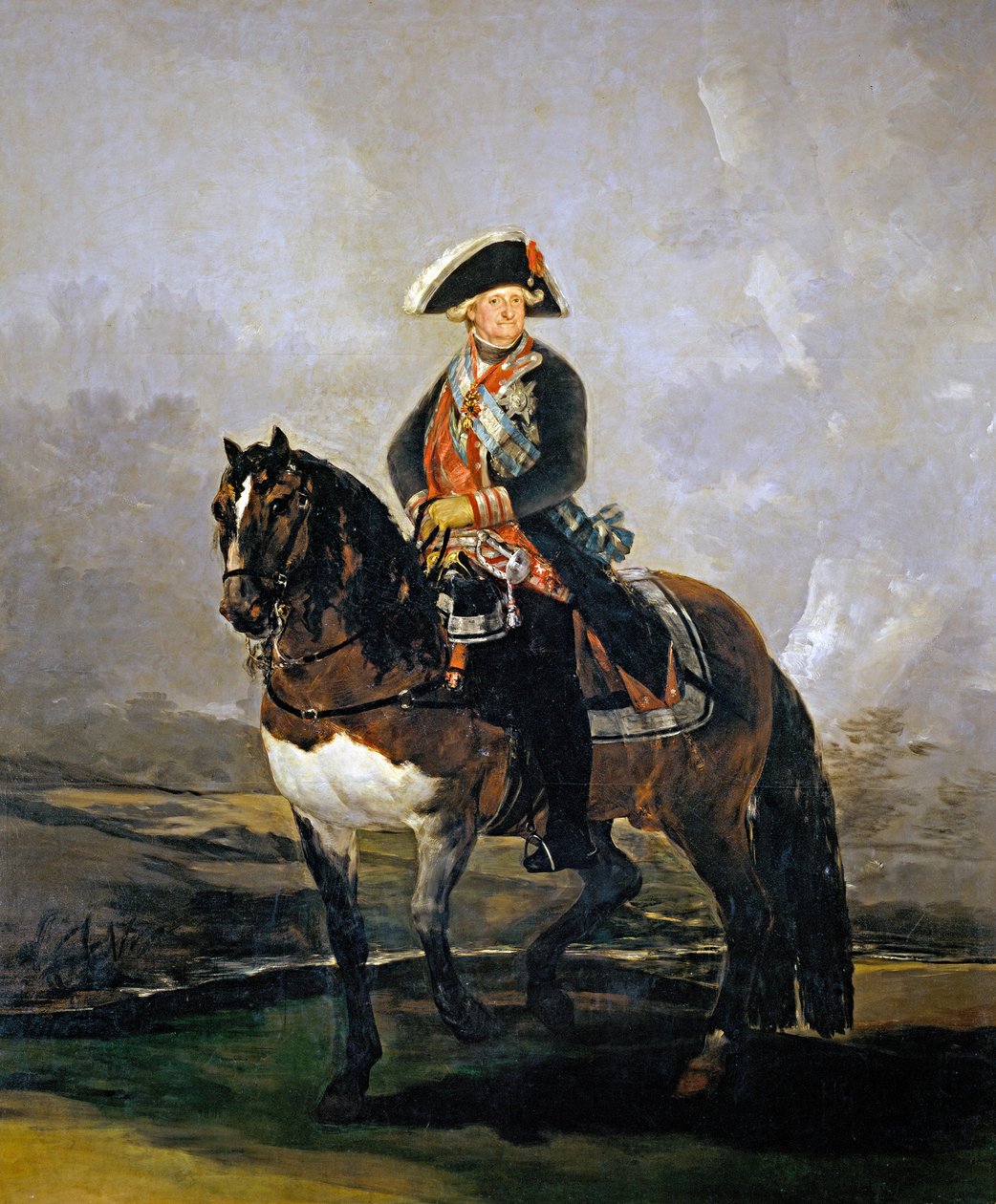 Portret konny Karola IV Hiszpanii, 1801 autorstwa Francisco de Goya