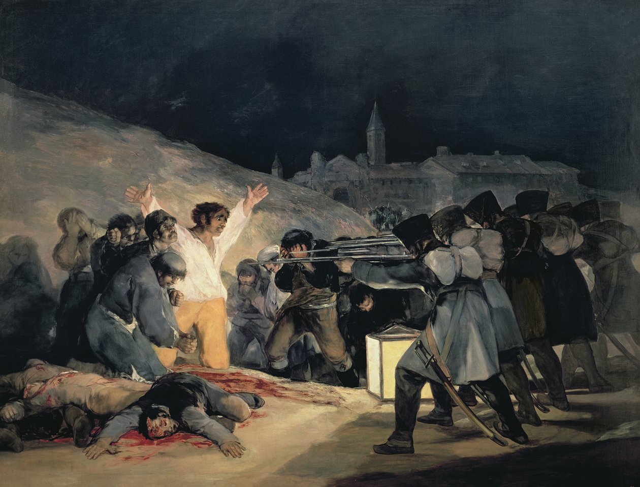 Egzekucja obrońców Madrytu, 3 maja 1808, 1814 (szczegóły patrz także 155453) autorstwa Francisco de Goya