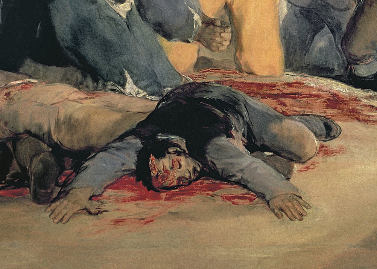 Egzekucja obrońców Madrytu, 3 maja 1808, 1814 olej, płótno detal z 507 autorstwa Francisco de Goya