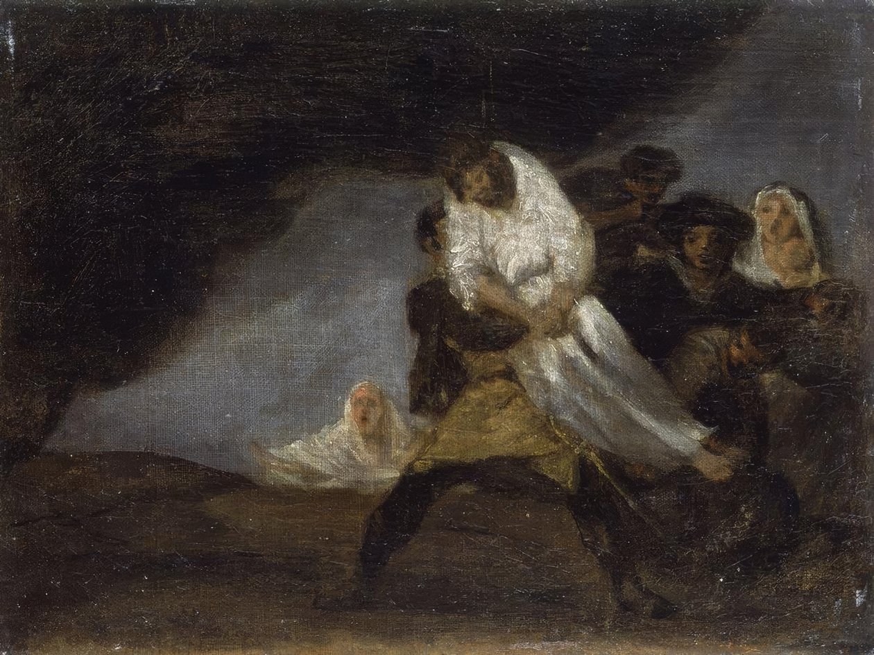 F.de Goya, Powieszony Mnich / Malarstwo autorstwa Francisco de Goya