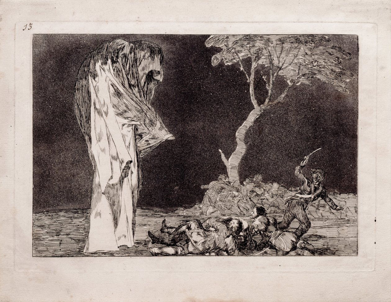 Fearful Folly z serii Los Disparates Follies, 1815-1819 autorstwa Francisco de Goya